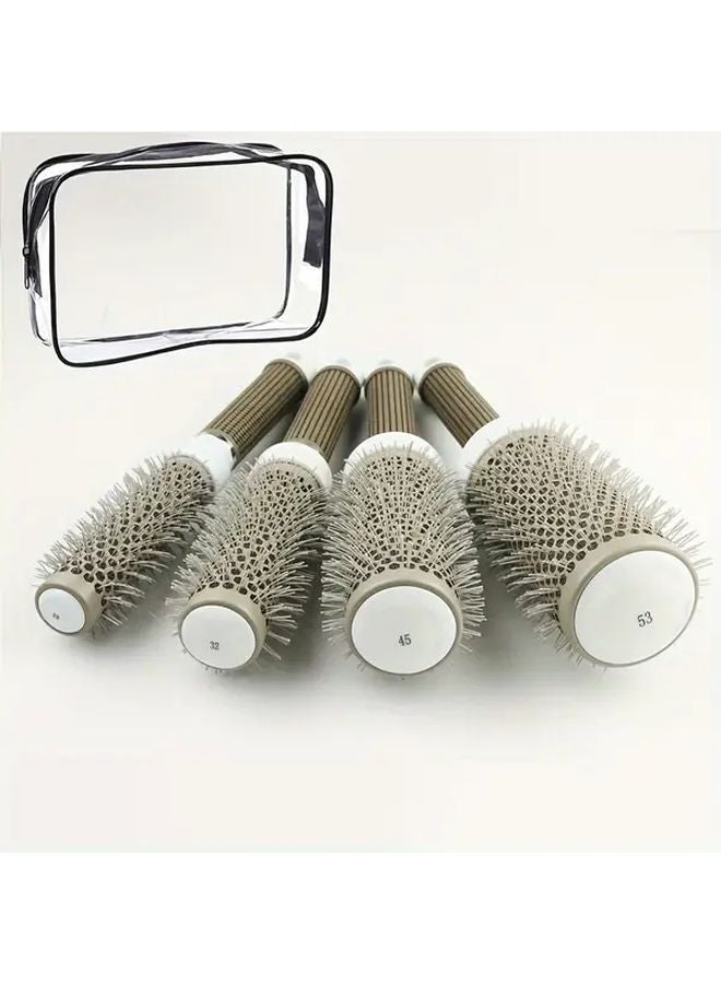 5pcs Professional Anti Static Heat Resistant Round Curling Brushes Salon Styling Tools - Image 3